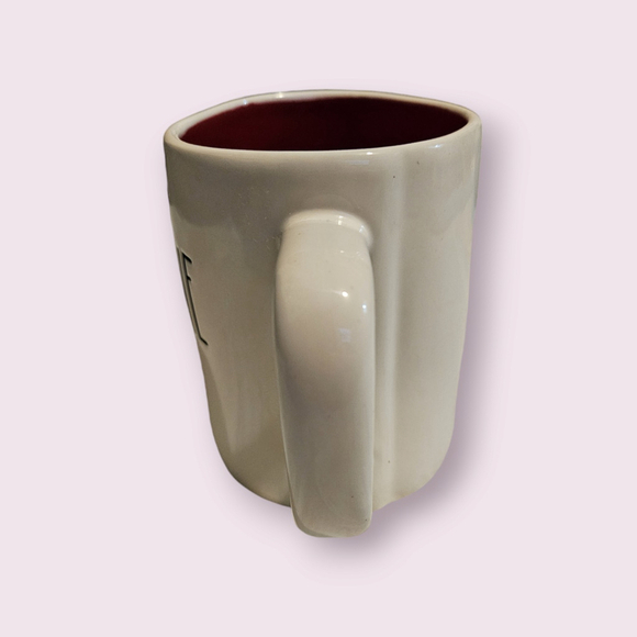 Rae Dunn Collector Valentine's Day "Be Mine" Coffee Cup Mug White Red - Picture 2 of 11